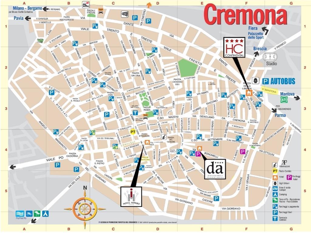 Hotel Impero Cremona Esterno foto